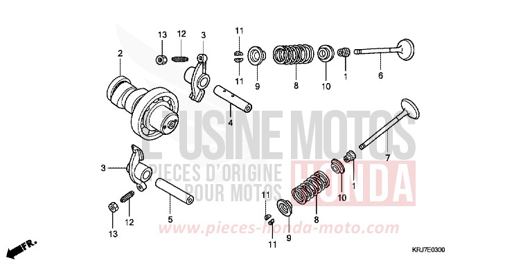 CAMSHAFT/VALVE for S-Wing ABS QUASAR SILVER METALLIC (NHA48) from 2011